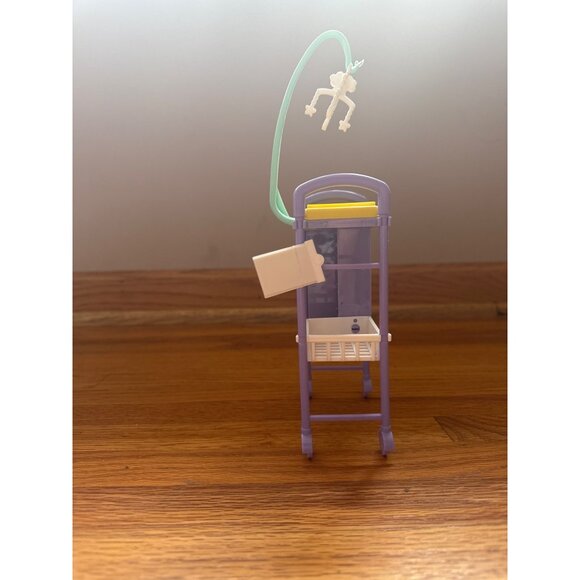 Barbie Doll Baby Doctor Nursery Cart Yellow Table - Picture 3 of 6